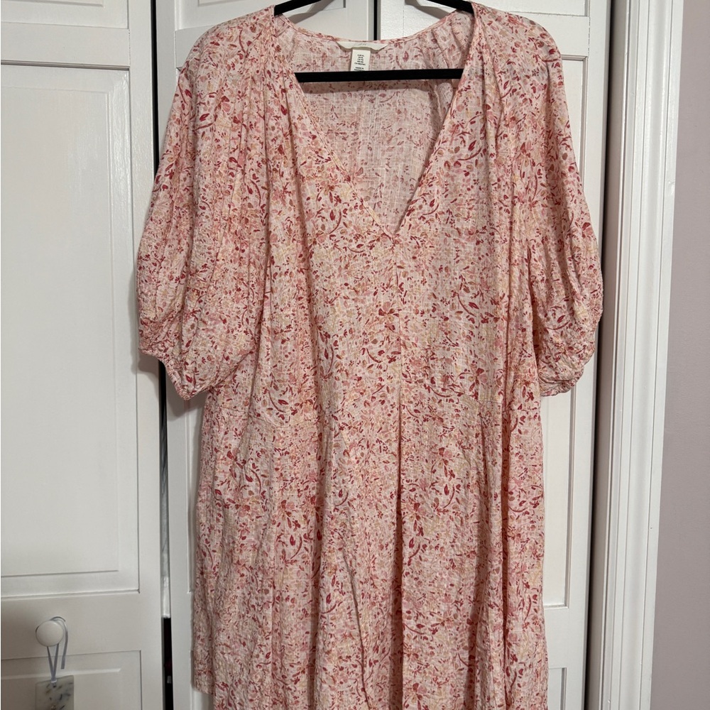 H&M Pink Floral Mini Dress